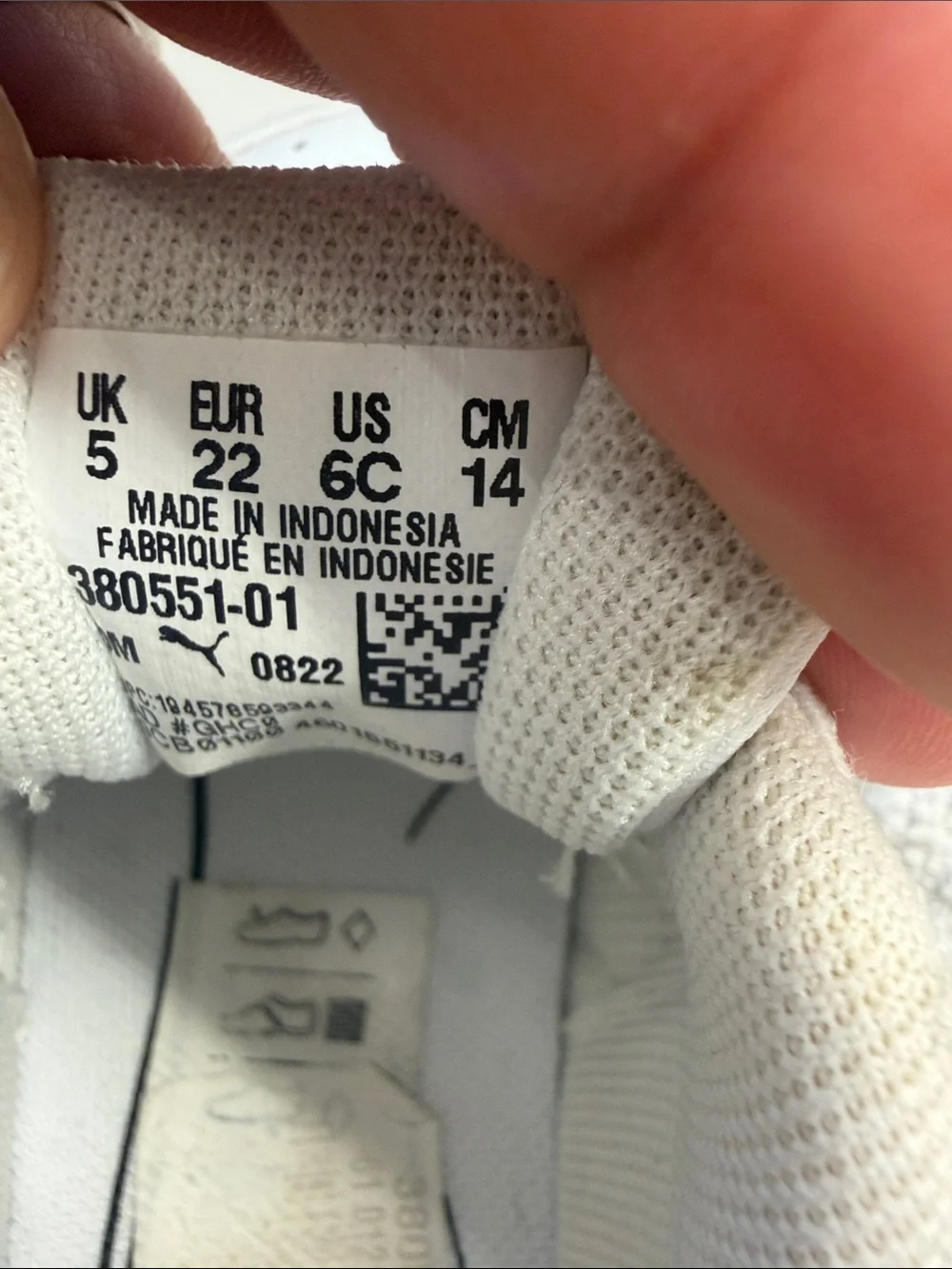 Puma Kids White Low-Top Lace-Up Sneakers